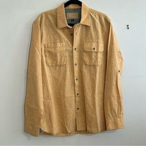 32 BAR BLUES Casual Button Down Large